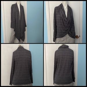 Convertible Grey Drape Sweater/Top